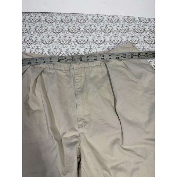 Vintage Polo Ralph Lauren Andrew Shorts Men's‎ 40 Chino Pleated Beige Preppy - Picture 4 of 7